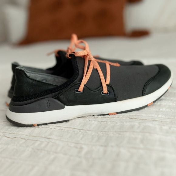 Women’s OluKai Miki Li’ Pavement/Black Quick-Drying Outdoor‎ Shoes size 8.5 - Picture 6 of 12
